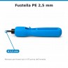 dettaglio punta Fustella fora tubi polietilene a punta 2,5 mm irrifarma.it