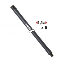 Set 5 aste flessibili per scovoli canna fumaria 7 metri irrifarma.it