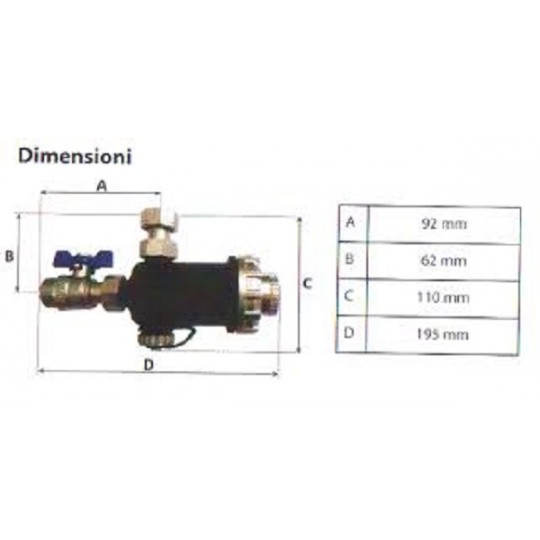 Defangatore magnetico Turbomag ottone | Irrifarma