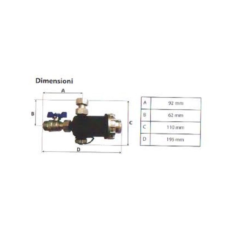 Defangatore magnetico Turbomag ottone | Irrifarma