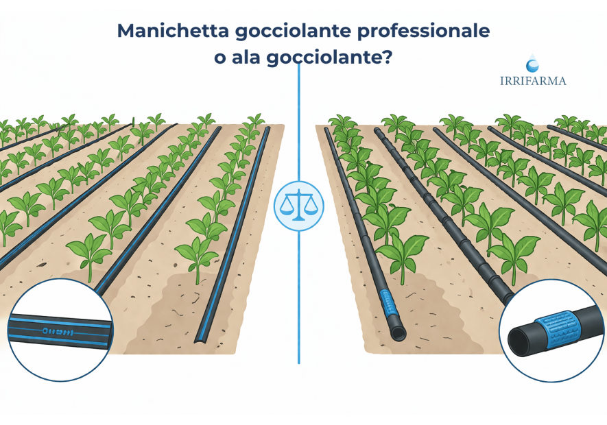 Manichetta gocciolante professionale o ala gocciolante