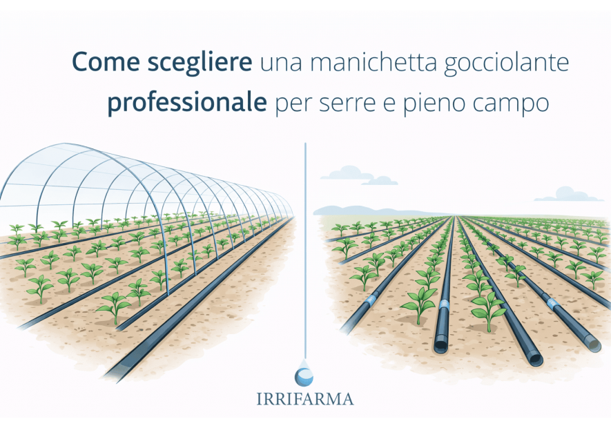 Come scegliere una manichetta gocciolante professionale per serre e pieno campo