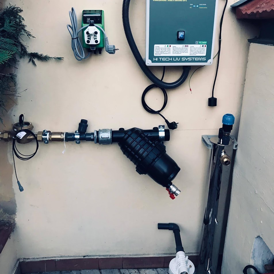 Impianto di depurazione acqua da pozzo e impianto idraulico Irrifarma